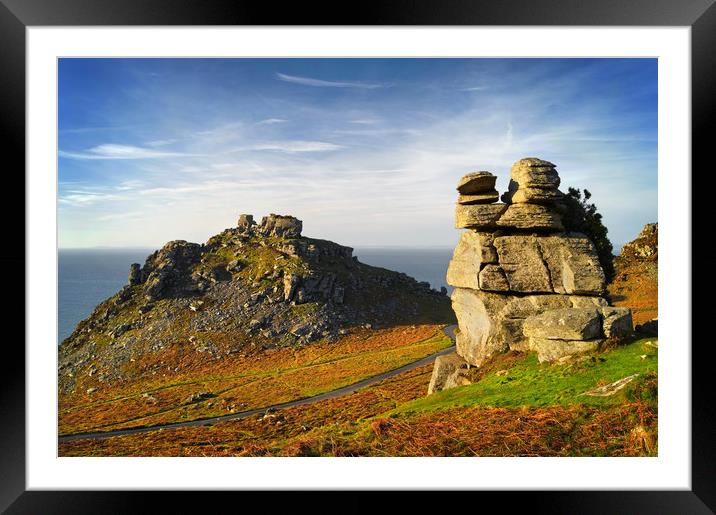 Valley of the Rocks Exmoor North Devon             Framed Mounted Print by Darren Galpin