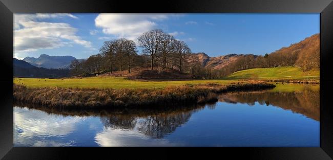 River Brathay Panorama                        Framed Print by Darren Galpin