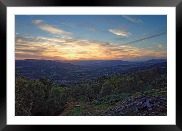 Hope Valley Sunset                                Framed Mounted Print by Darren Galpin