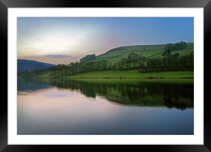 Dusk at Ladybower                                Framed Mounted Print by Darren Galpin