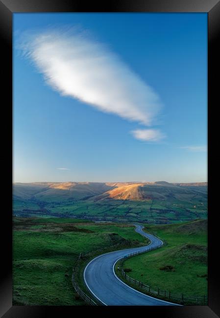 Long and Winding Road To Edale                   Framed Print by Darren Galpin
