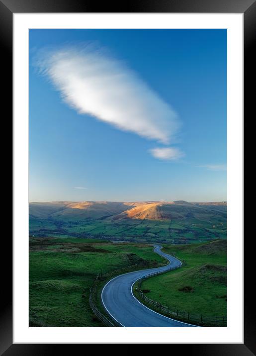 Long and Winding Road To Edale                   Framed Mounted Print by Darren Galpin