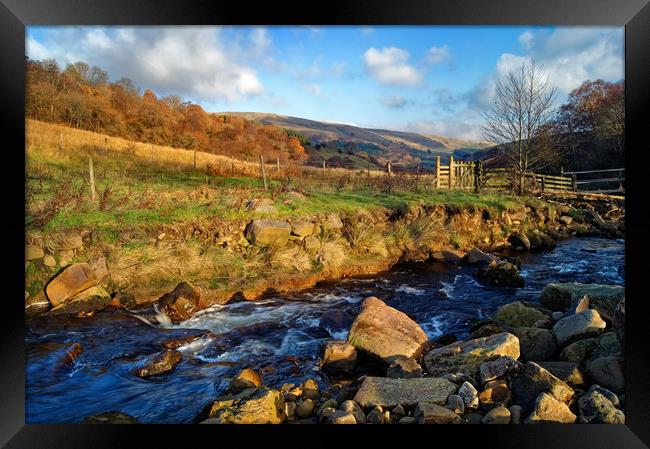 River Ashop near Blackden Brook                    Framed Print by Darren Galpin