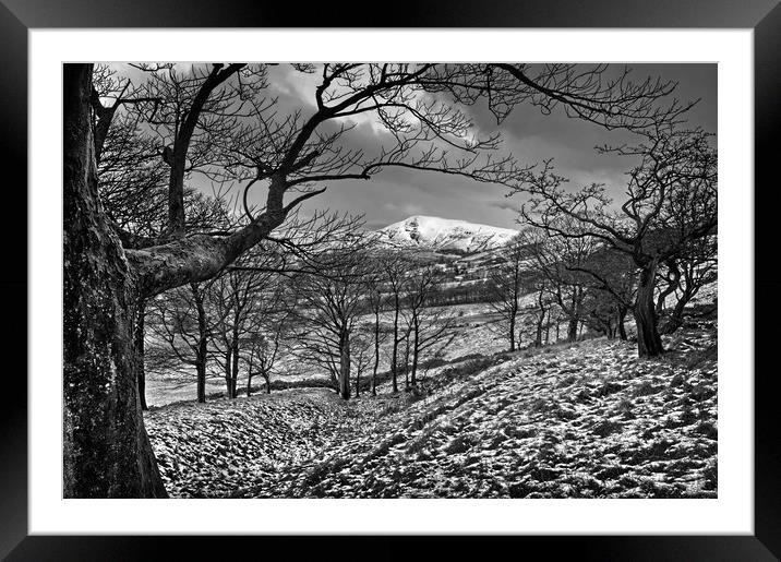 Hope Valley in Winter                      Framed Mounted Print by Darren Galpin