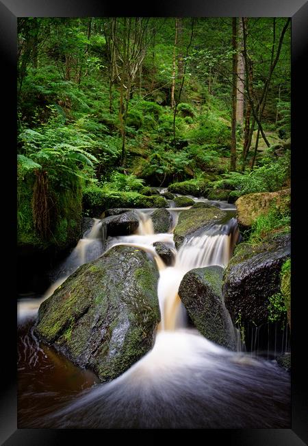 Wyming Brook Falls                           Framed Print by Darren Galpin