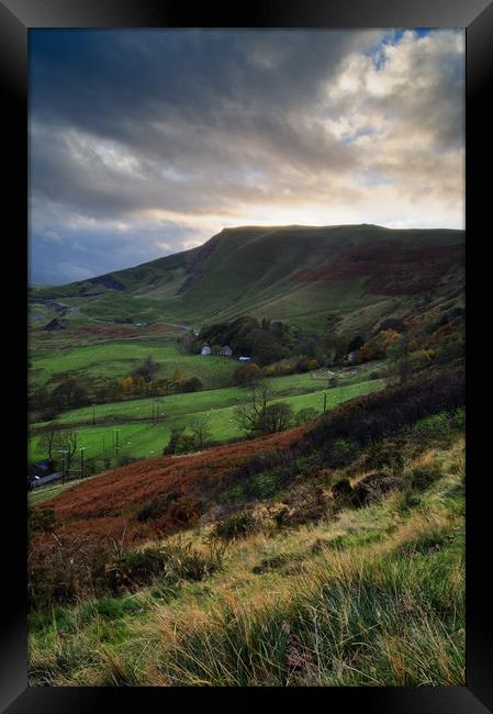 Mam Tor Sunset                       Framed Print by Darren Galpin