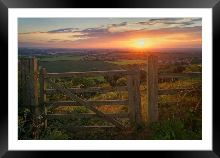 Ham Hill Sunset                        Framed Mounted Print by Darren Galpin
