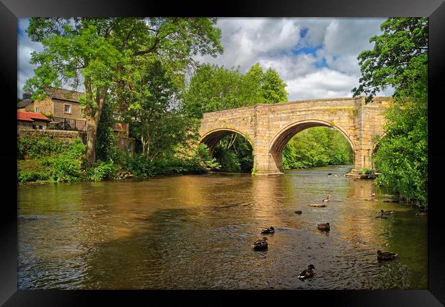 Baslow Bridge & River Derwent                      Framed Print by Darren Galpin