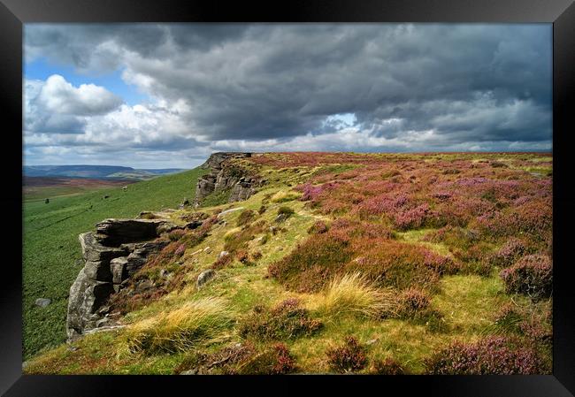 Stanage Edge                     Framed Print by Darren Galpin