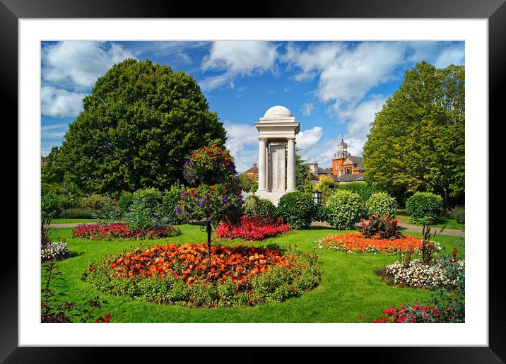 Vivary Park Gardens & Cenotaph                     Framed Mounted Print by Darren Galpin