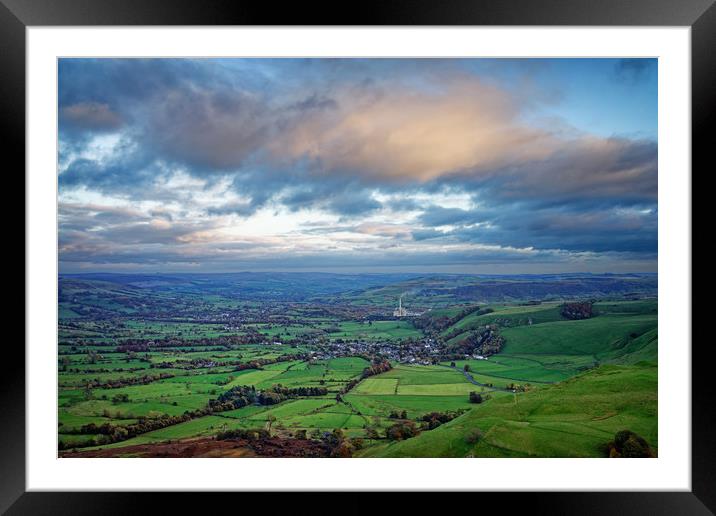 Hope Valley View                                Framed Mounted Print by Darren Galpin