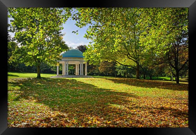 Clifton Park Bandstand in Rotherham                Framed Print by Darren Galpin