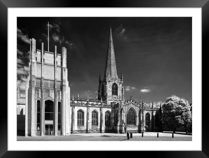 Sheffield Cathedral                        Framed Mounted Print by Darren Galpin