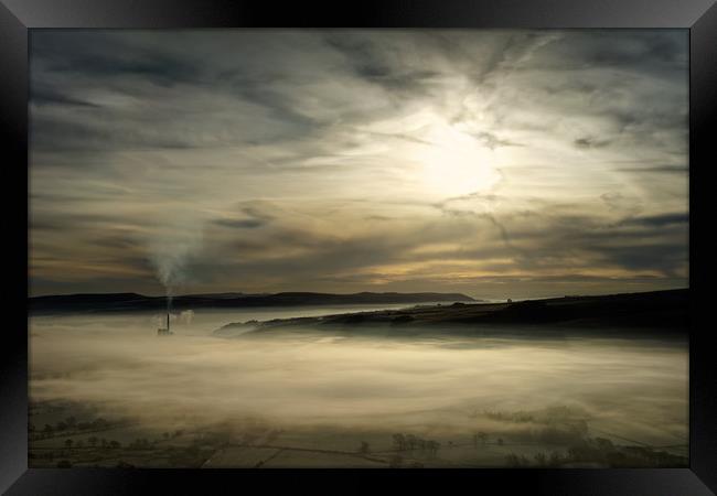 Hope Valley Inversion Sunrise Framed Print by Darren Galpin