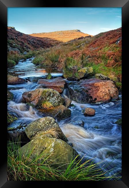 Burbage Brook during Autumn                      Framed Print by Darren Galpin