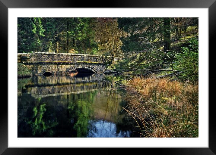 Ouzelden Clough & Bridge                       Framed Mounted Print by Darren Galpin