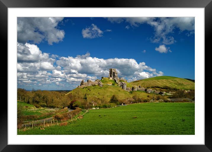 Corfe Castle,Dorset                          Framed Mounted Print by Darren Galpin