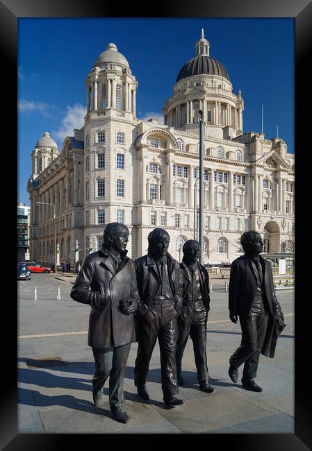The Beatles at Port of Liverpool                  Framed Print by Darren Galpin
