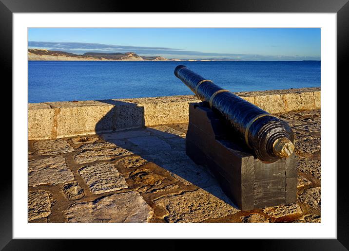 North Wall Cannon                              Framed Mounted Print by Darren Galpin