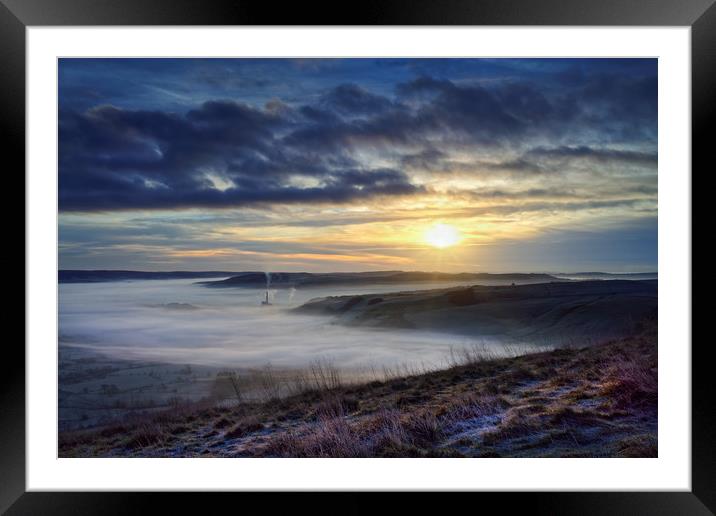 Hope Valley Sunrise                                Framed Mounted Print by Darren Galpin