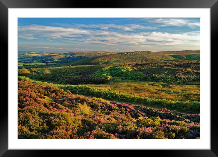 Burbage Moor and Houndkirk Hill                    Framed Mounted Print by Darren Galpin