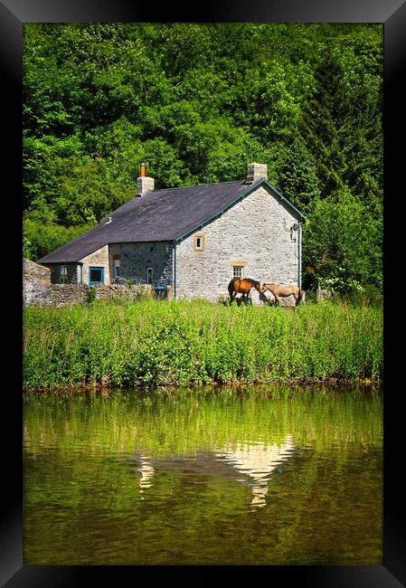 River Wye Cottage                       Framed Print by Darren Galpin