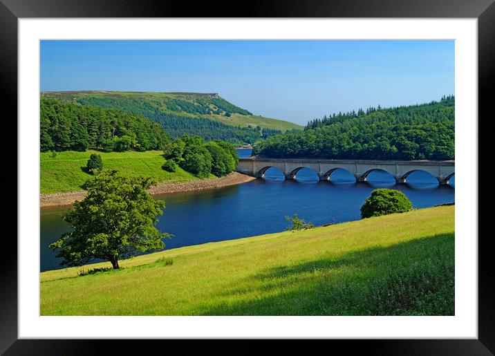 Ladybower and Ashopton Viaduct                     Framed Mounted Print by Darren Galpin