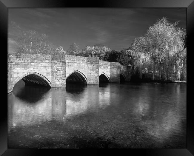 Bakewell Bridge & River Wye Framed Print by Darren Galpin