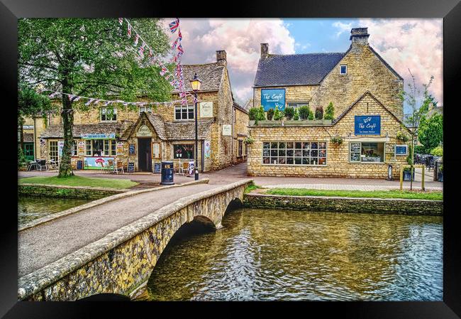 Cotswolds Bourton-on-the-Water Framed Print by Darren Galpin