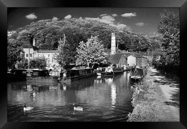 Rochdale Canal at Hebden Bridge                    Framed Print by Darren Galpin