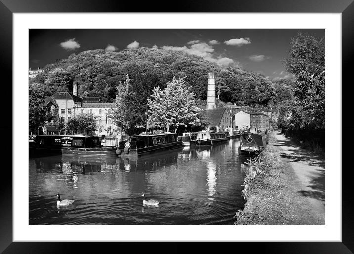 Rochdale Canal at Hebden Bridge                    Framed Mounted Print by Darren Galpin