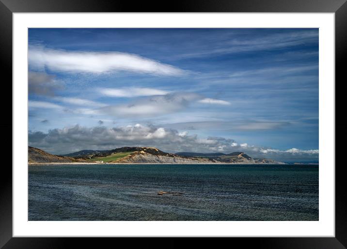 Charmouth to Golden Cap                      Framed Mounted Print by Darren Galpin