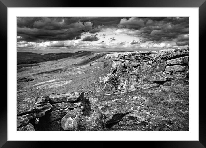 Stanage Edge                        Framed Mounted Print by Darren Galpin
