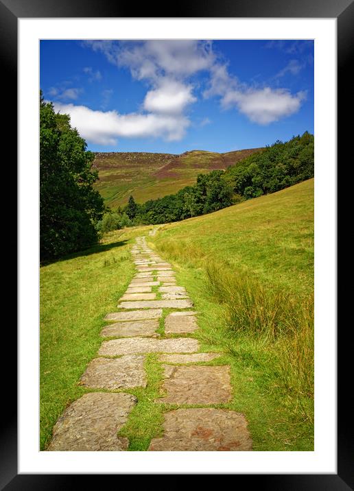   Path to Kinder Scout                             Framed Mounted Print by Darren Galpin