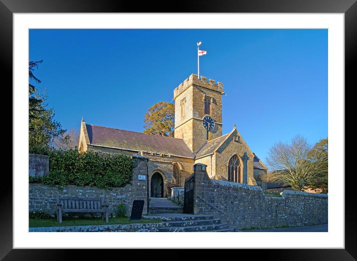 St John the Baptist Church, Symondsbury            Framed Mounted Print by Darren Galpin