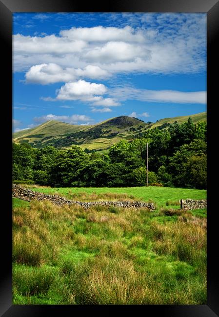 Lose Hill and Back Tor                             Framed Print by Darren Galpin