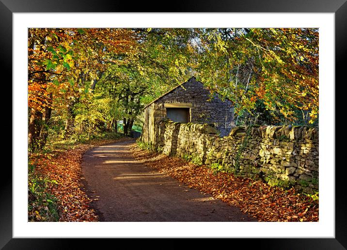 Old Barn in Castleton Framed Mounted Print by Darren Galpin