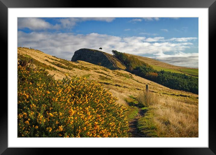 Footpath to Back Tor Framed Mounted Print by Darren Galpin