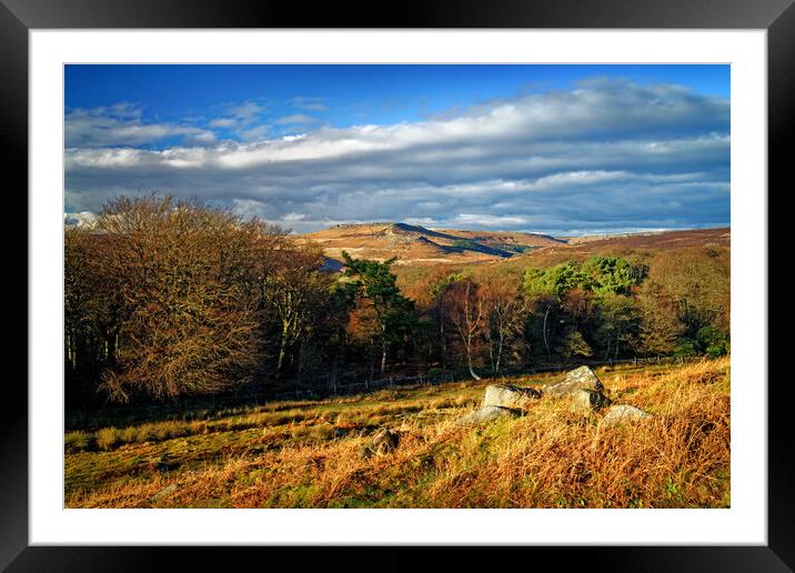 Burbage Valley view Framed Mounted Print by Darren Galpin
