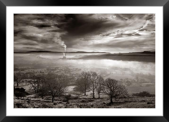 Hope Valley Inversion Framed Mounted Print by Darren Galpin