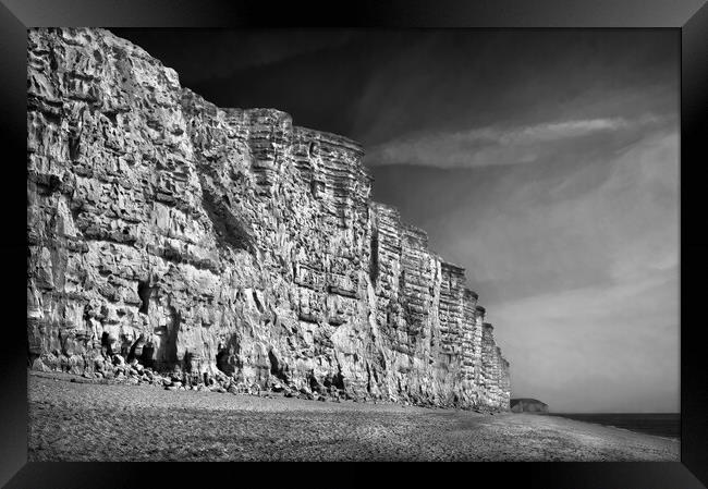East Cliff,West Bay  Framed Print by Darren Galpin
