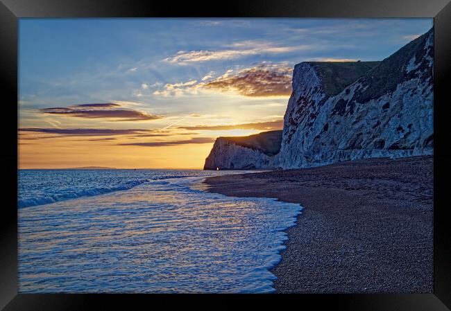 Bats Head Sunset Framed Print by Darren Galpin