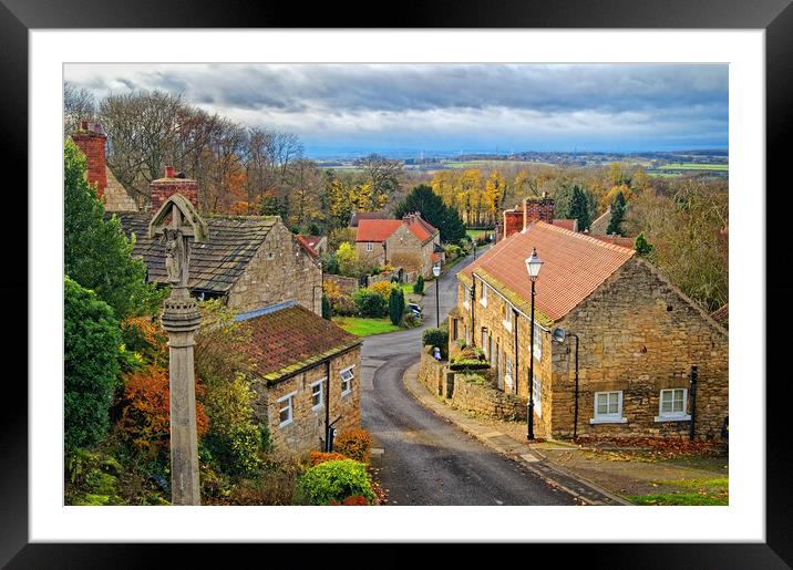 Hooton Pagnell in Autumn  Framed Mounted Print by Darren Galpin