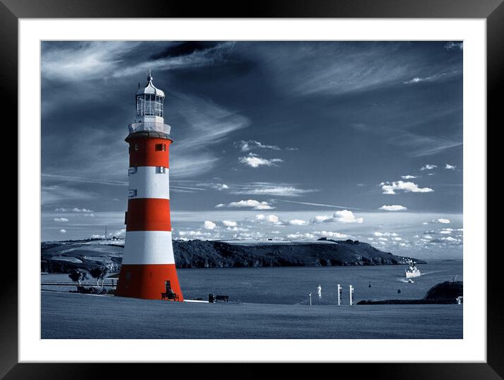 Smeatons Tower on Plymouth Hoe Framed Mounted Print by Darren Galpin