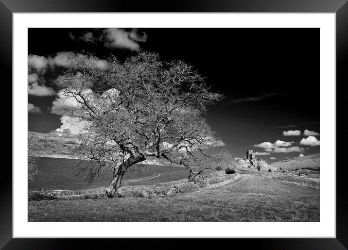 Corfe Castle Framed Mounted Print by Darren Galpin