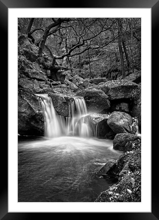 Padley Gorge Framed Mounted Print by Darren Galpin
