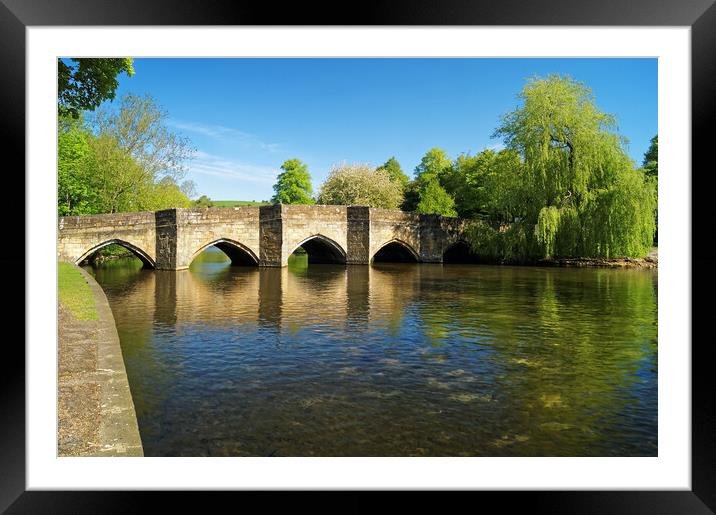 Bakewell Bridge and River Wye Framed Mounted Print by Darren Galpin