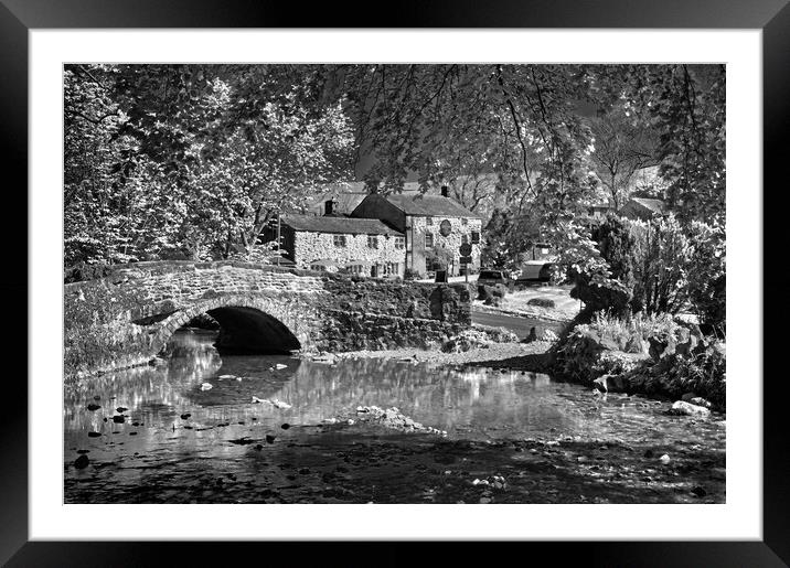 Malham Bridge and Beck Framed Mounted Print by Darren Galpin