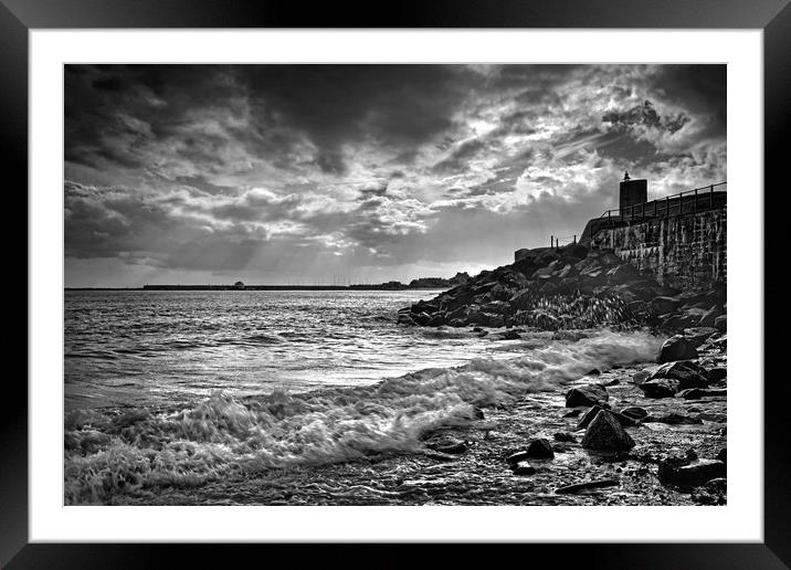 Breaking Light over Lyme Framed Mounted Print by Darren Galpin
