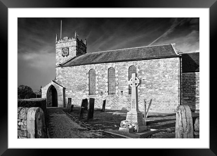 St Swithins Church,Holmesfield Framed Mounted Print by Darren Galpin